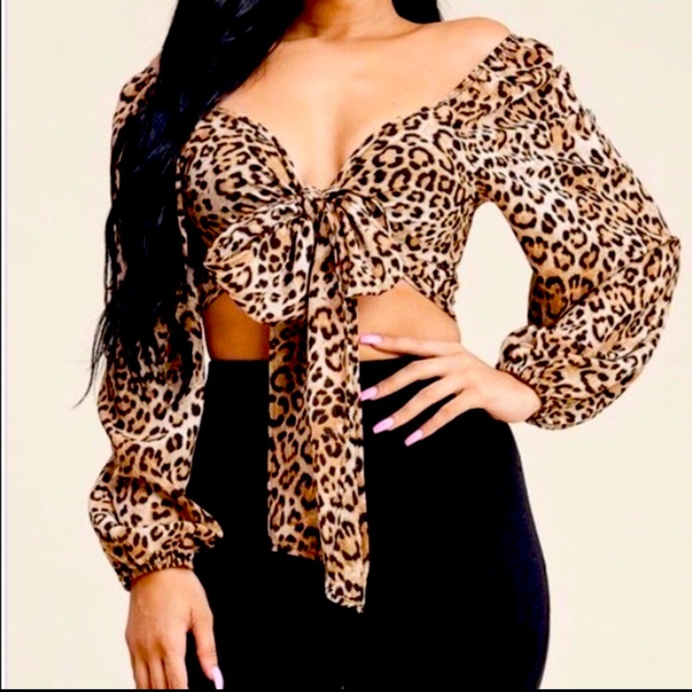 Animal Print Crop Top